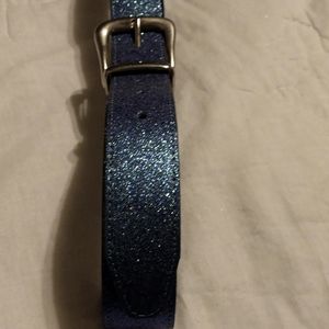NWOT Absolutely Fresh girls Sparkly Belt Sz M, Man-Made Materials, Turquoise
